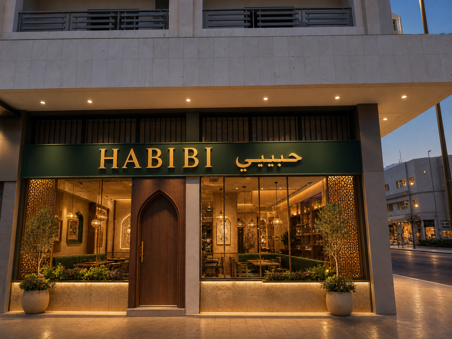 Main frontage, proposed Habibi design
